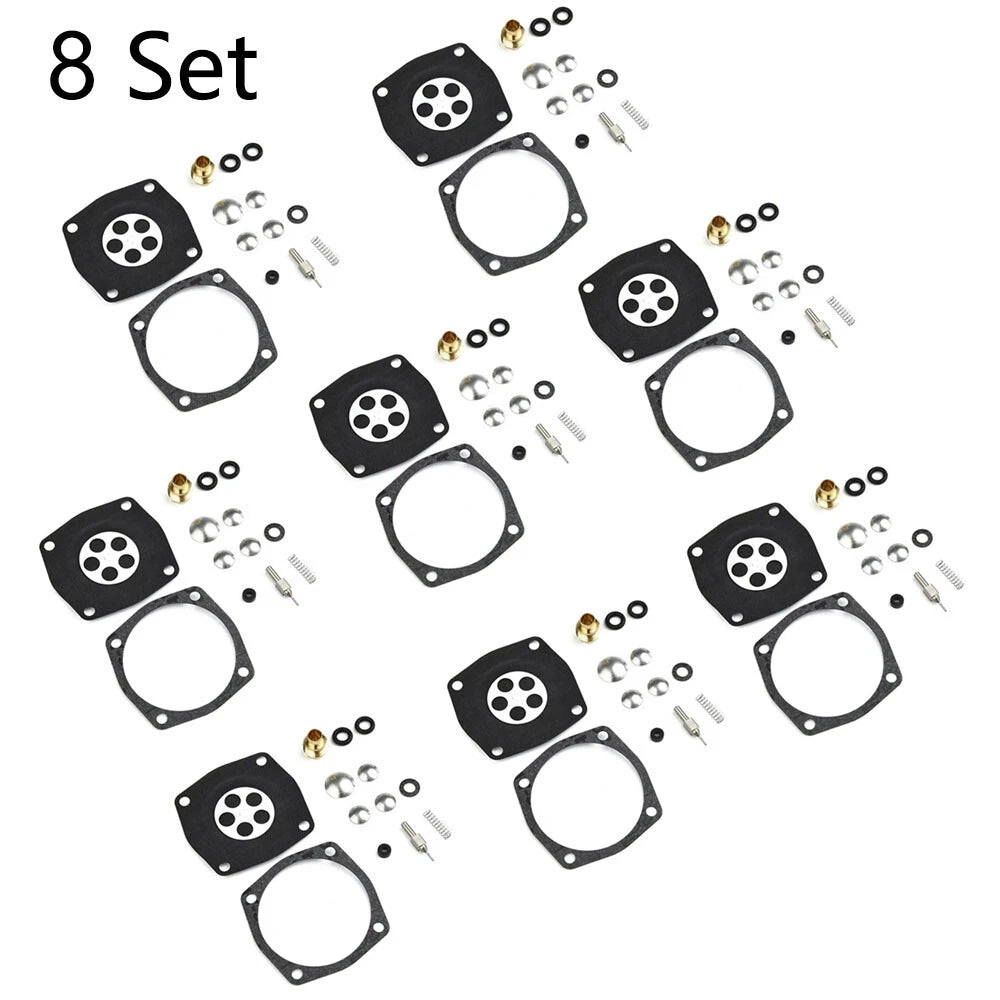 Set of 8 Carburetor Gasket Kit for Tecumseh Jiffy Ice Auger 30 & 31 (630978, 630932)