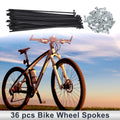 Bicycle Spokes Nipple Steel 45 Black 13G 130mm Universal Set (Universal)
