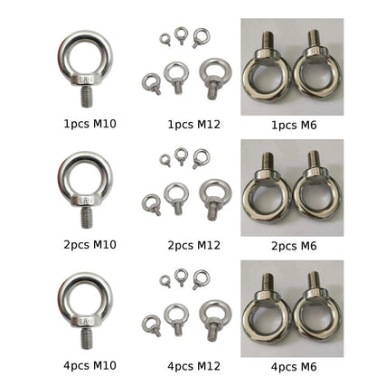 Lifting Eye Bolt M6 for A4 (316 Marine Stainless Steel) (39mm Height)