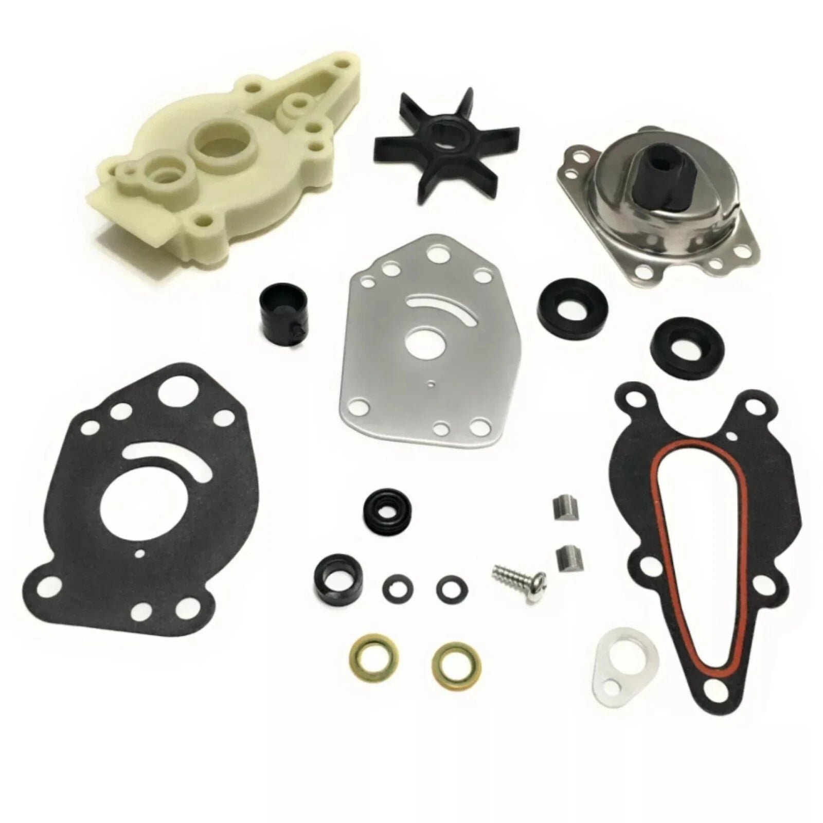 Water Pump Impeller Kit for Mercury Mariner 6 8 9.9 15 hp (2-Stroke 46-42089A5)