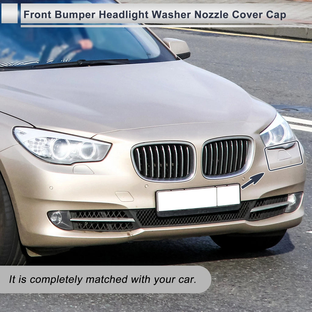 Front Left Bumper Headlight Washer Nozzle Cover Cap for BMW 535i (2011–2016)