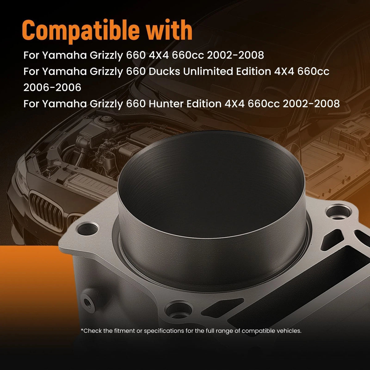Cylinder Piston Ring Kit for Yamaha Rhino 660 (2004–2007) 5KM-11310-00