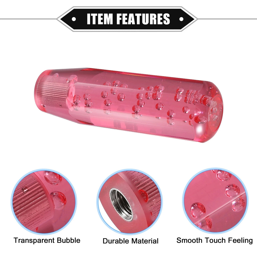 Faux Crystal Gear Shift Knob for Universal Vehicles (15cm, Red)