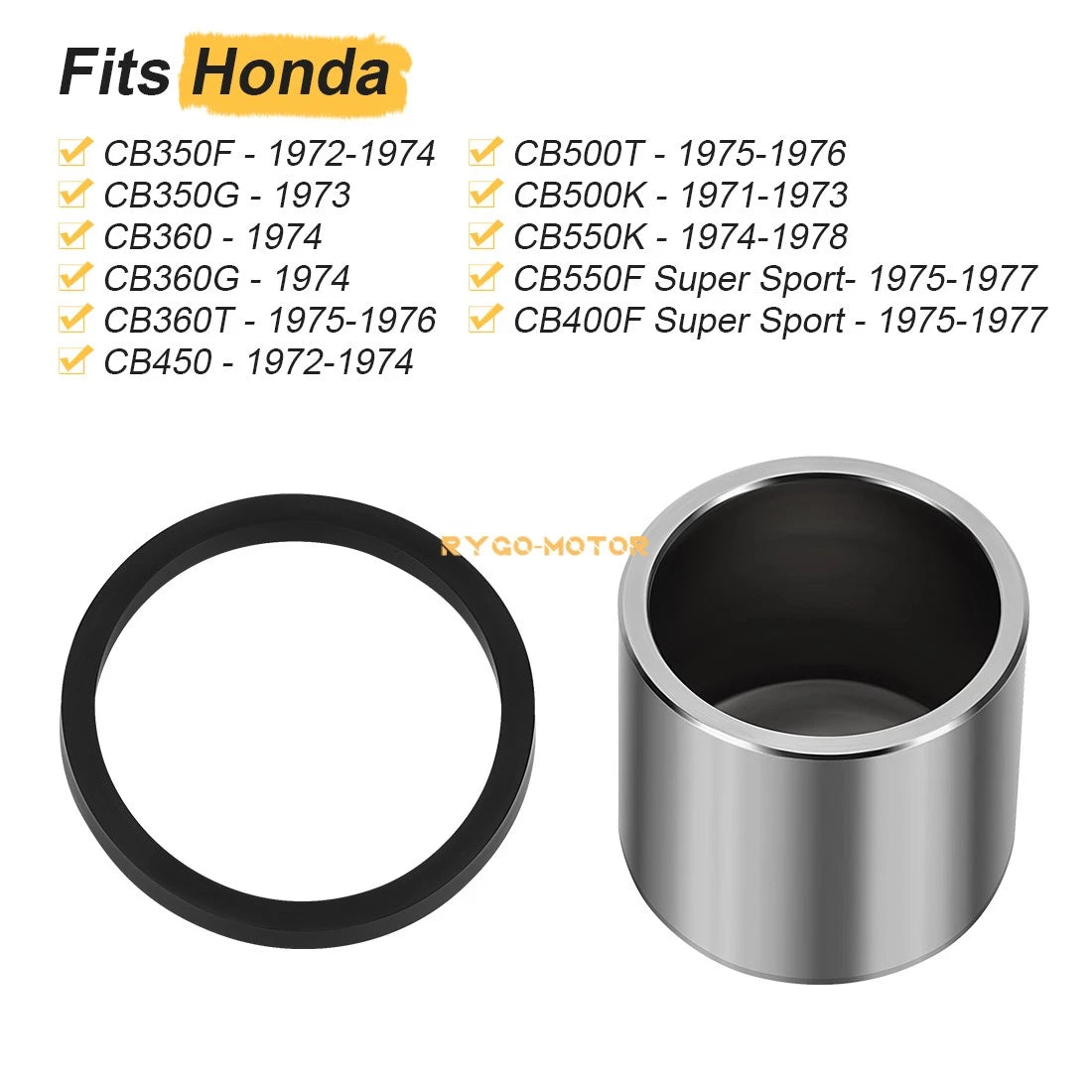 Brake Caliper Rebuild Kit for Honda CB350 CB360 CB400F CB450 CB500 CB550 (1971–1977)