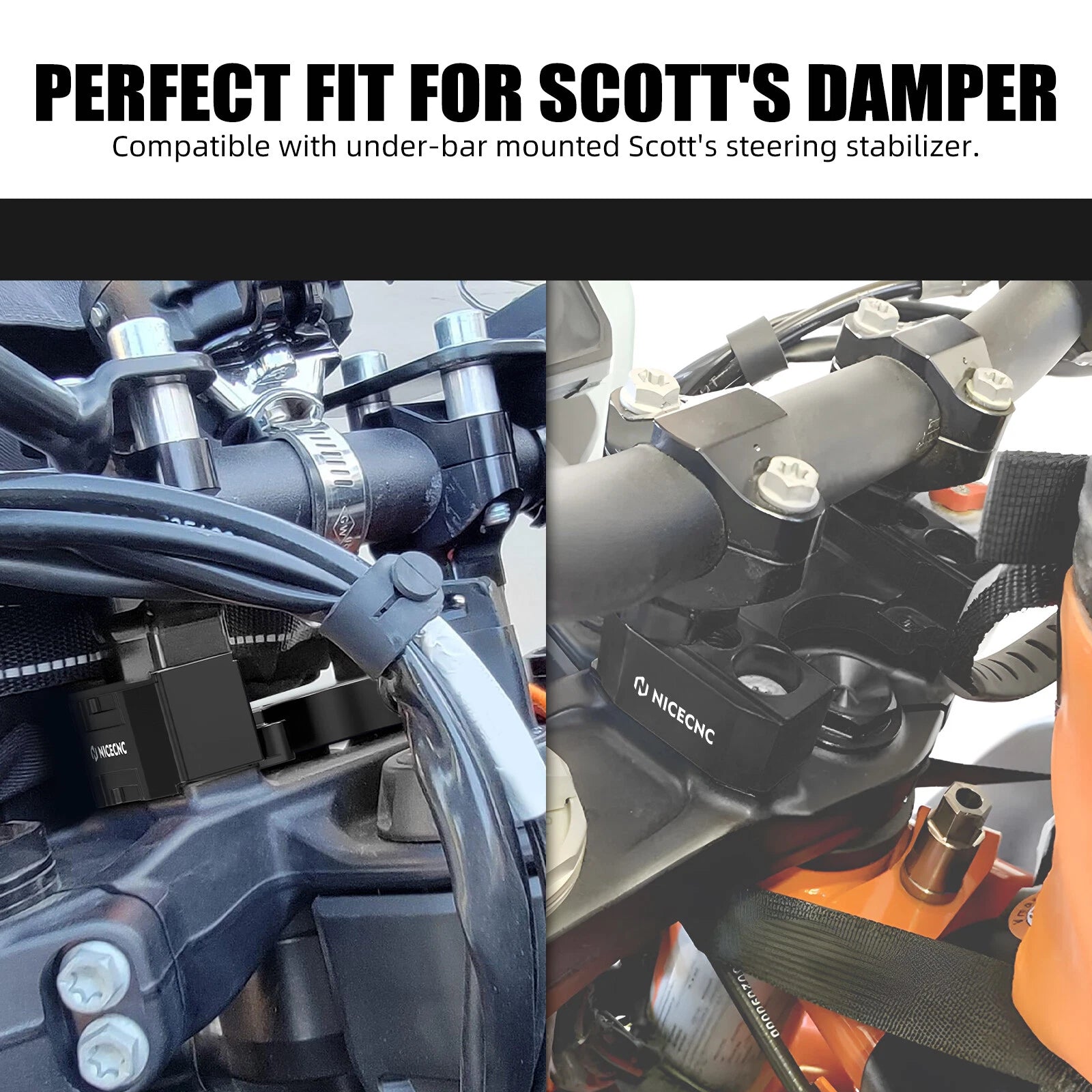 1" Handlebar Riser Scott Damper Bracket for KTM 890 Adventure (2021–2023)
