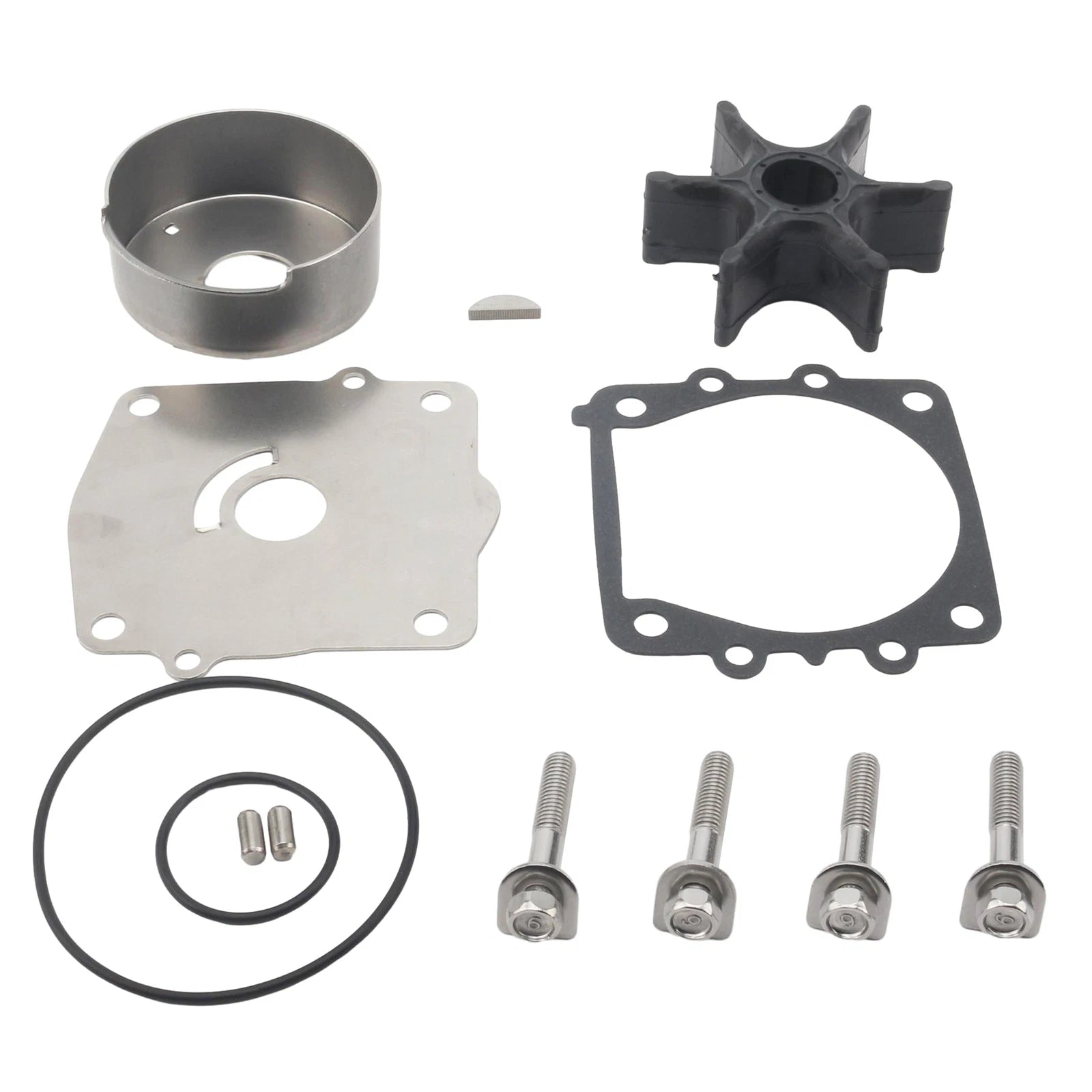 Water Pump Impeller Repair Kit for Yamaha Outboard (6N6-W0078-02, 18-3312)