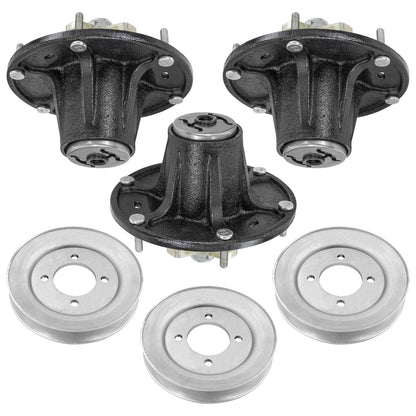 Deck Spindle and Pulley Replacement for John Deere ZTrak Z920M Z930R (2000–2000)