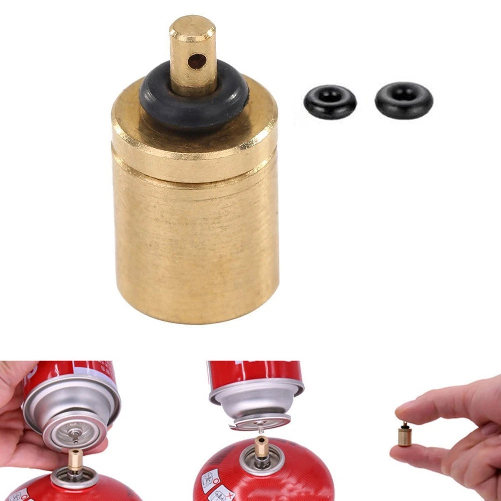Gas Refill Adapter for Outdoor Use (169.9mm Brass)