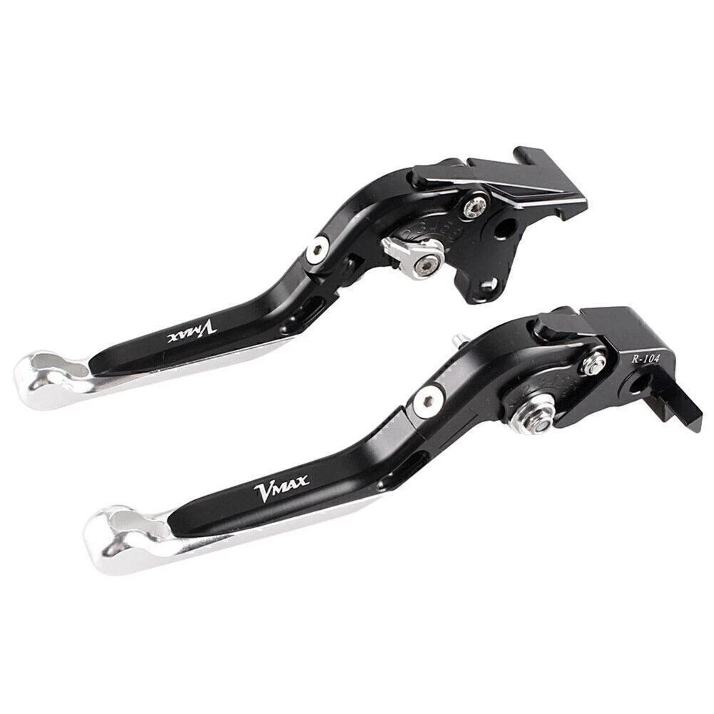 2X Foldable Brake Clutch Levers for Yamaha V-MAX 1700 (2009–2015) Black