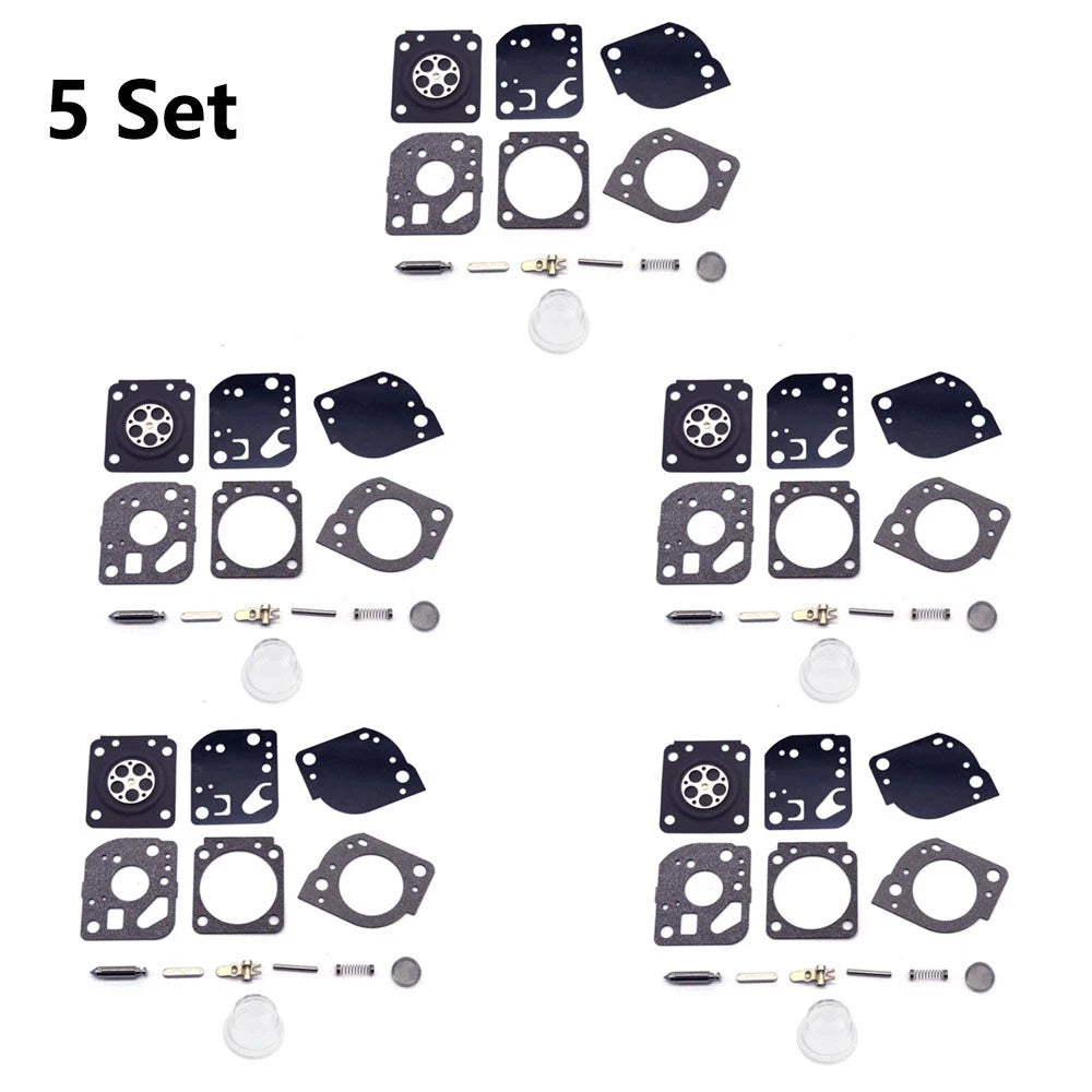 5X Carburetor Repair Kit for Poulan Ryobi Homelite Zama C1U-W19 RB-117 530071811