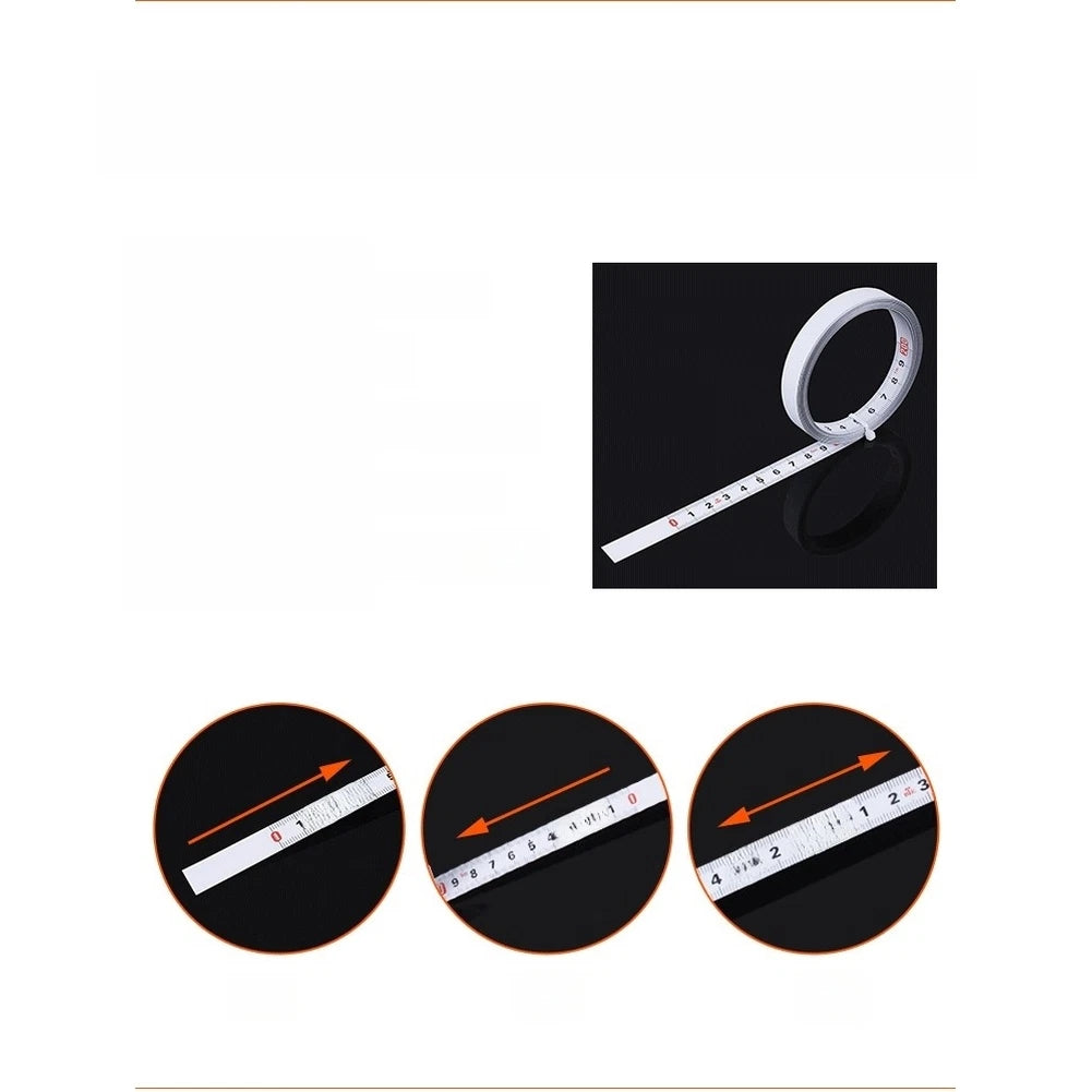 Sticky Ruler for Workshop (Carbon Steel, Reverse Scale, Millimeter Accuracy)