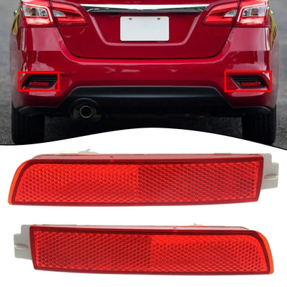2X Rear Bumper Reflector Lamp Light for Nissan Sentra Red Lens