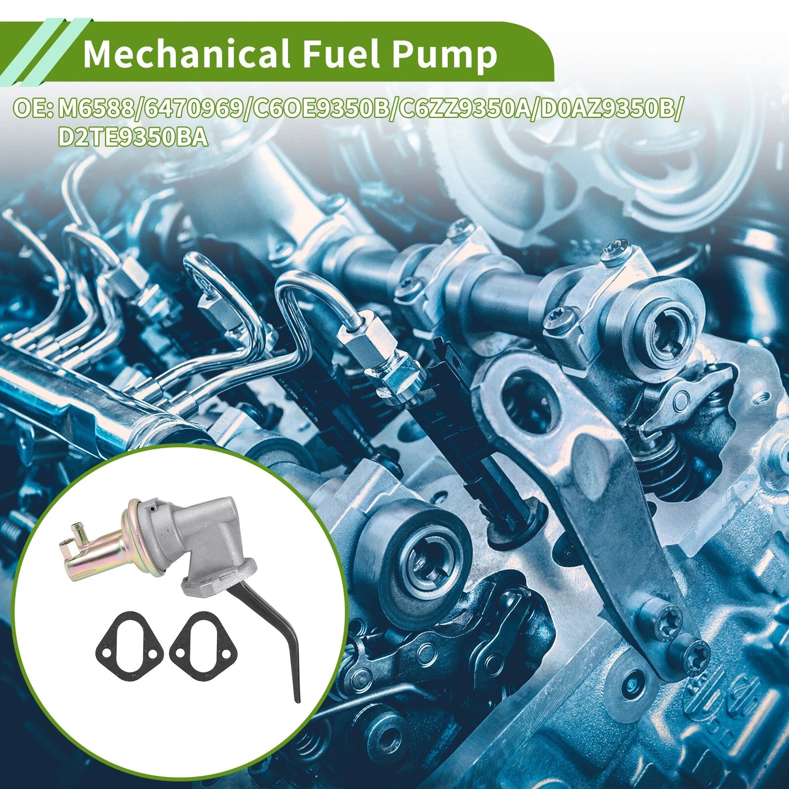 Mechanical Fuel Pump Replacement for Ford Mustang 289 302 351 (1966–1973)