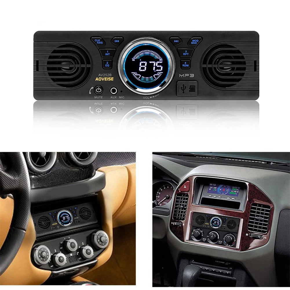 Single Din Car Audio Player for Universal Fit (2010–2023)