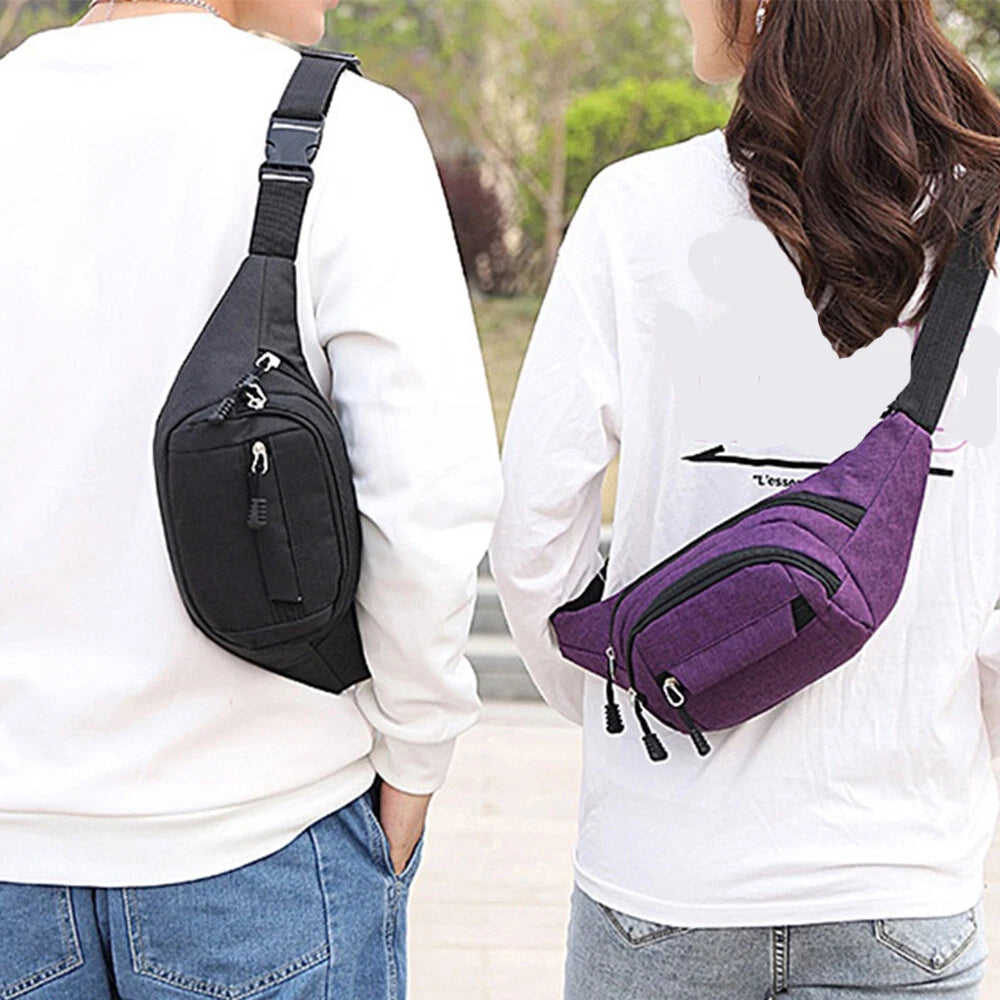 Fanny Pack for Men Women - Crossbody Chest Sling Waist Bag