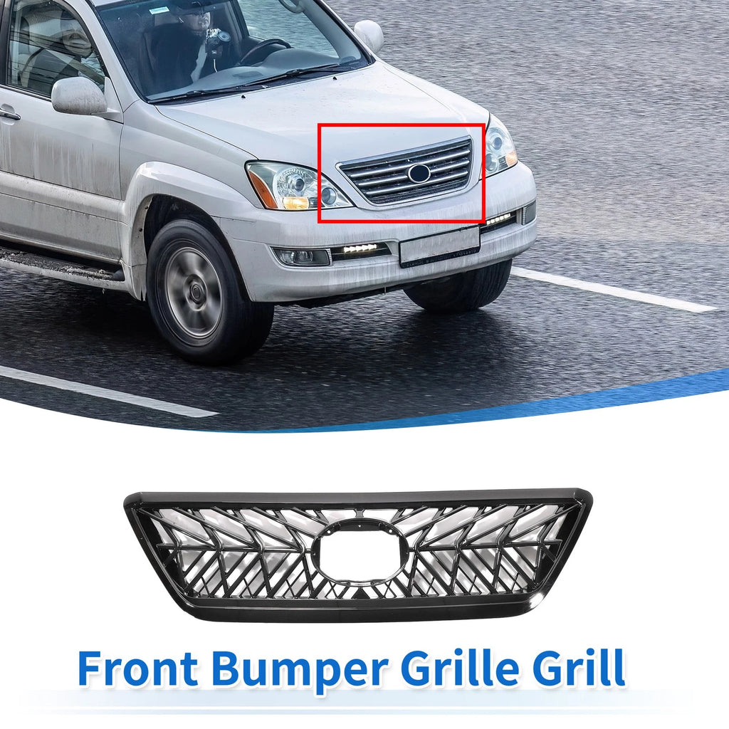 Front Upper Hood Bumper Grille Replacement for Lexus GX470 (2003–2009)