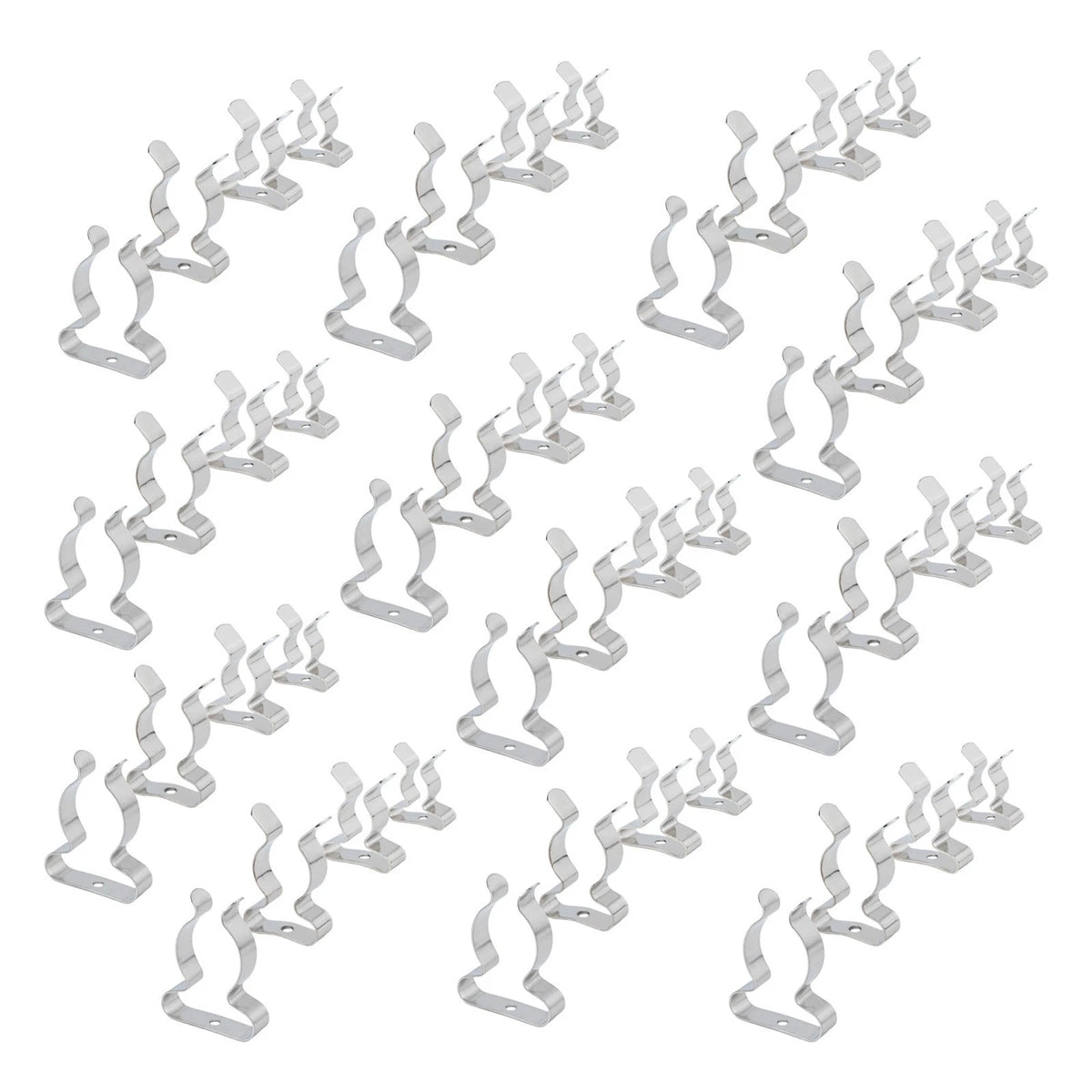 48-Piece Spring Terry Clip Set 10mm/12mm/19mm/25mm for Shed Garage