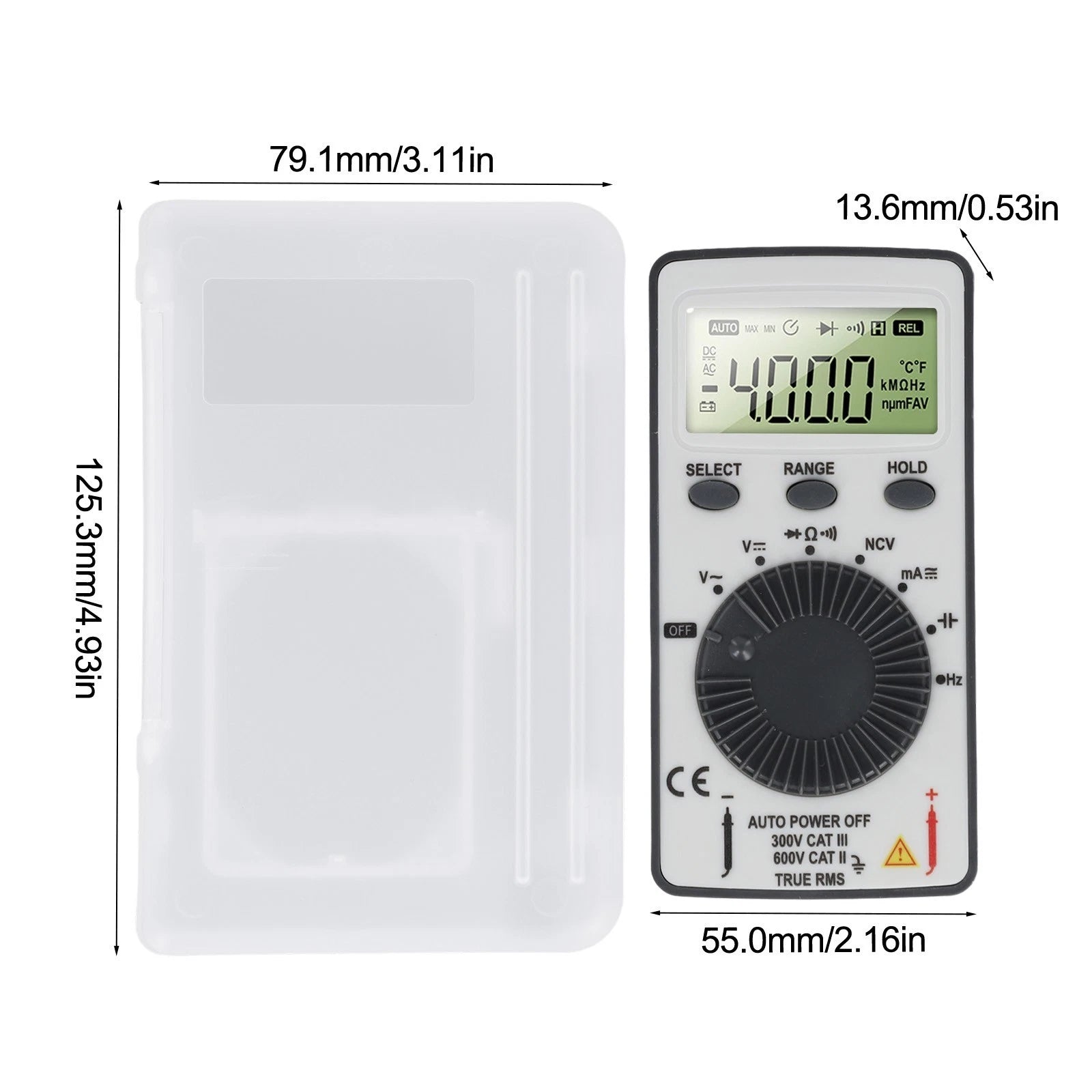AN101 Multimeter for Voltage and Current Detection (Compact Tool)