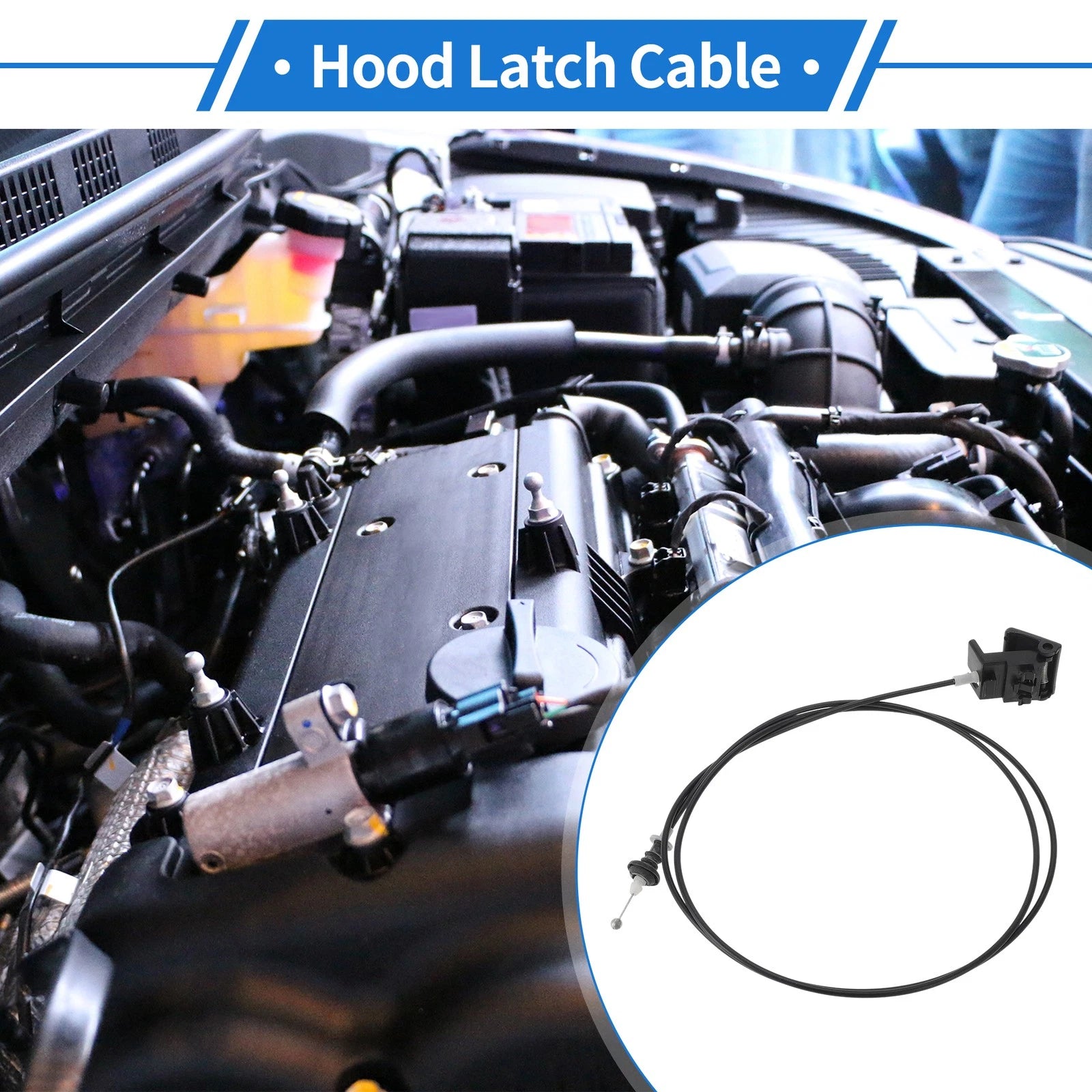 Hood Release Cable for Mazda 3 (2004–2009) Hood Latch Control