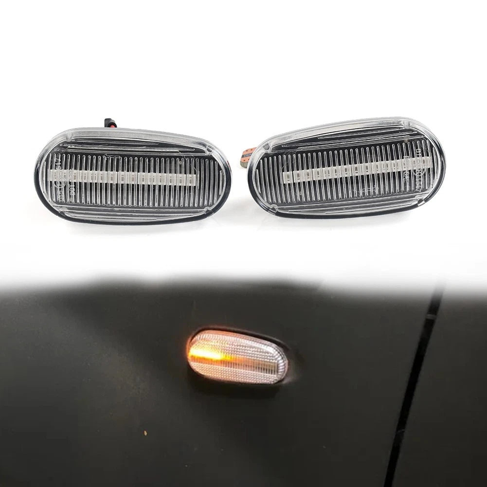 Clear Sequential LED Side Marker Lights for Alfa Romeo 147 GT (2000–2005)