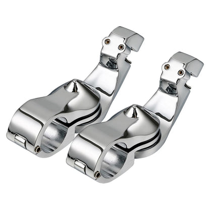 1-1/4" Short Angle Highway Pegs Mount Kit for Harley Touring Electra Glide (2014–2023)