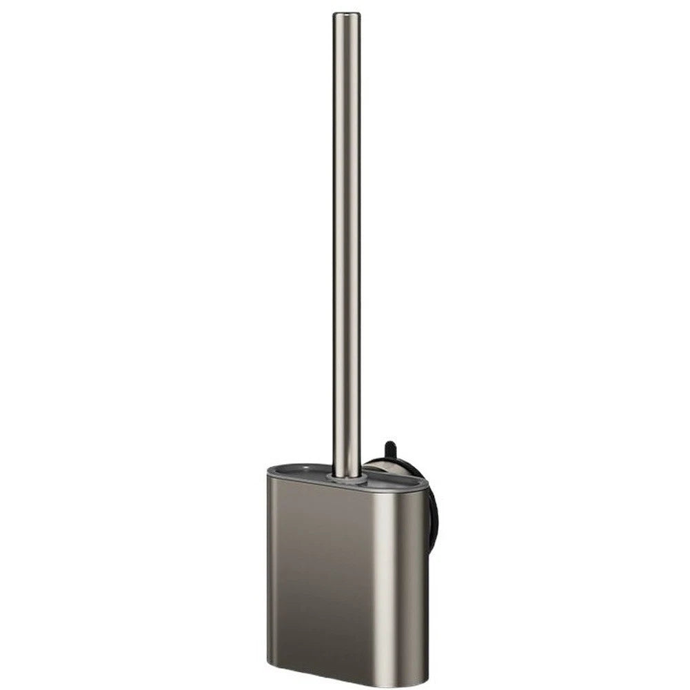 Aluminum Toilet Brush Holder with Silicone Brush Head (Quick Drying)