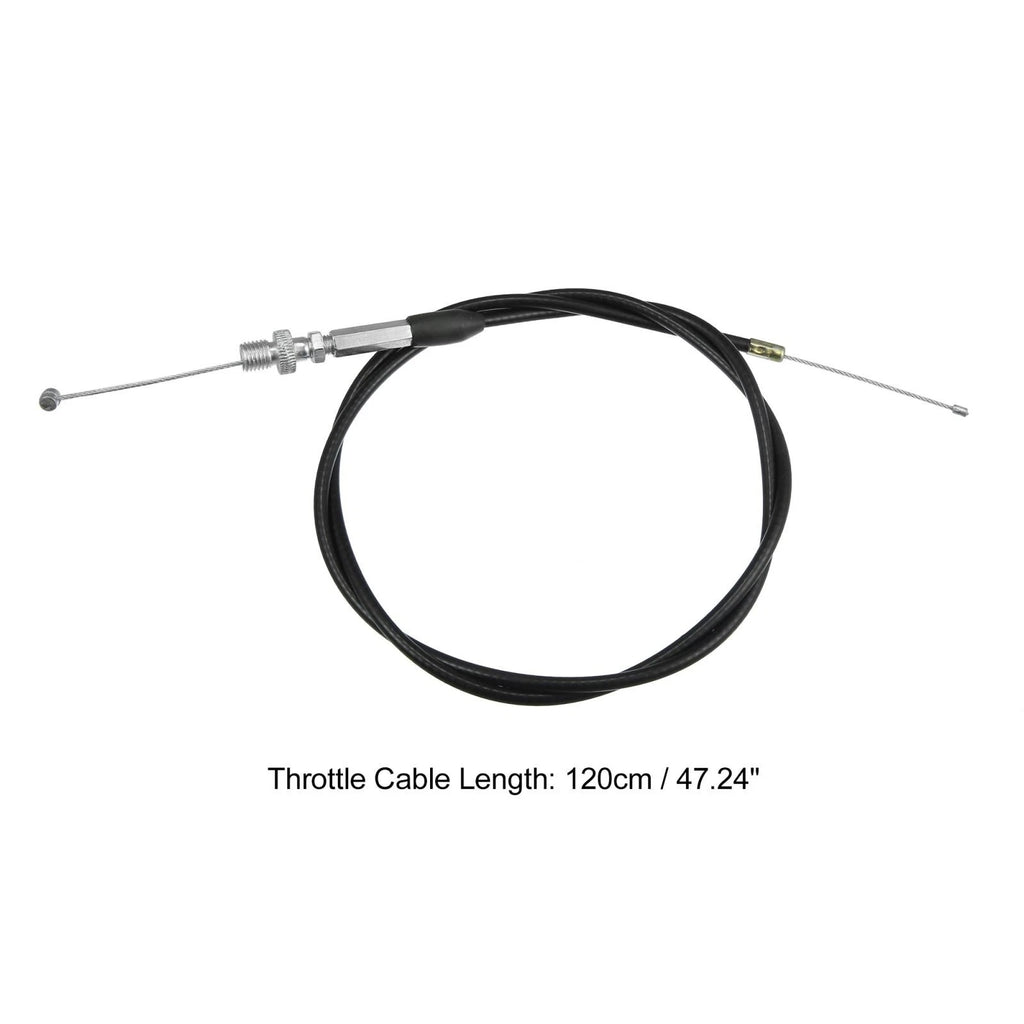 Throttle Cable Wire Replacement 120cm for 50cc-250cc ATV Quad Bike (Black)