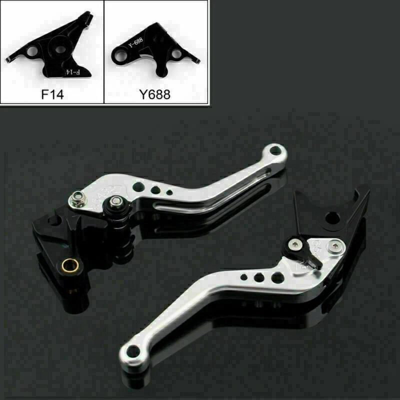 Short Brake Clutch Levers for Yamaha YZF R1 R6 FZ1 R6S (2000–2023) Silver T9