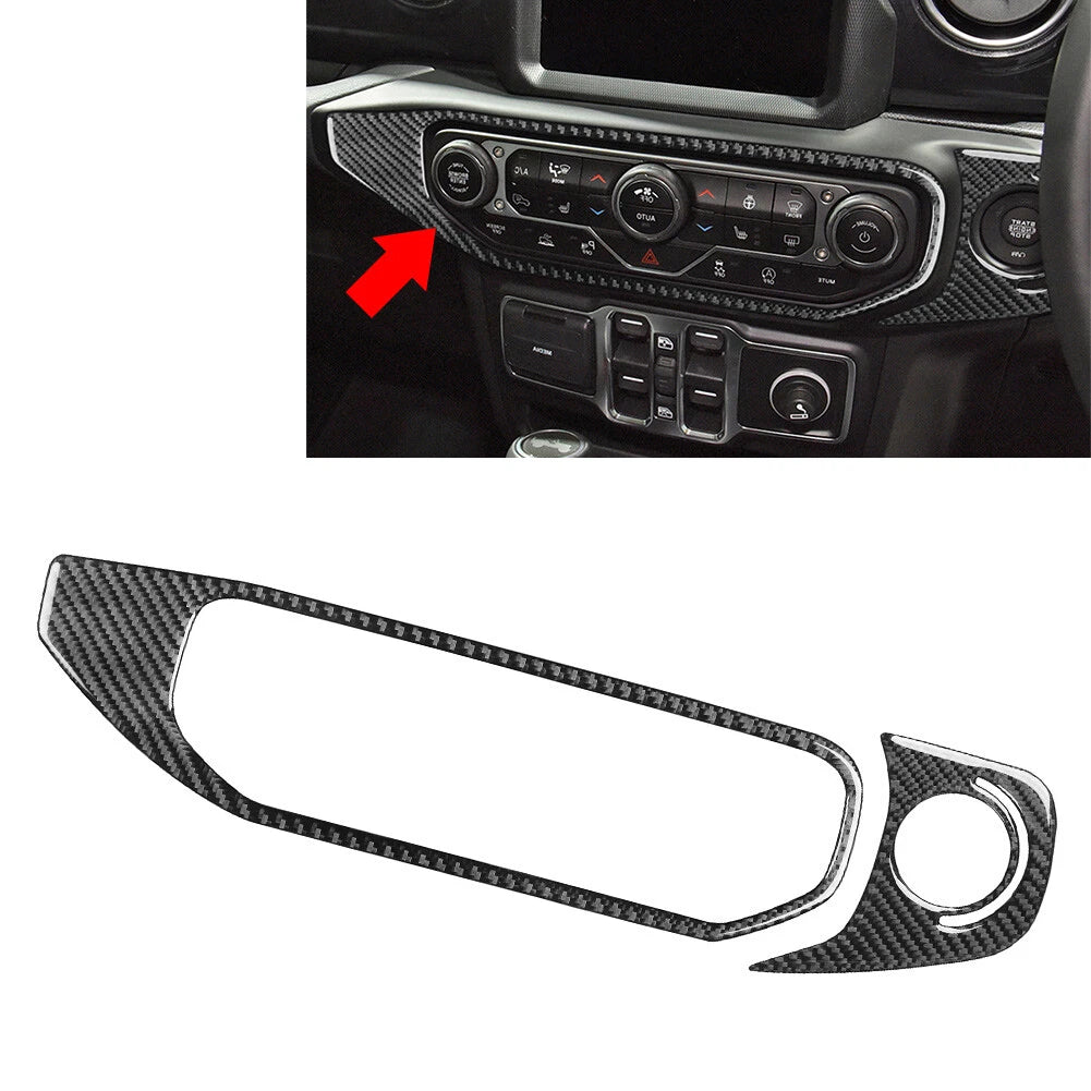 AC climate control cover trim for Jeep Wrangler JL JLU 4XE Gladiator JT (2018–2023)