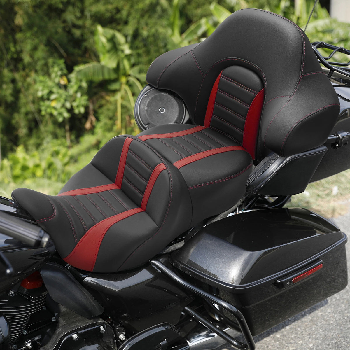 Gel Seat Backrest for Harley Electra Glide, Street Glide (2014–2023)