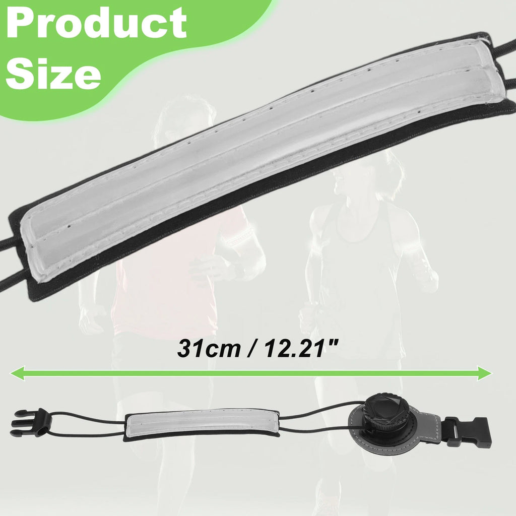 Reflective Bicycle Trouser Clips Adjustable Cycling Bands White 2 Pack