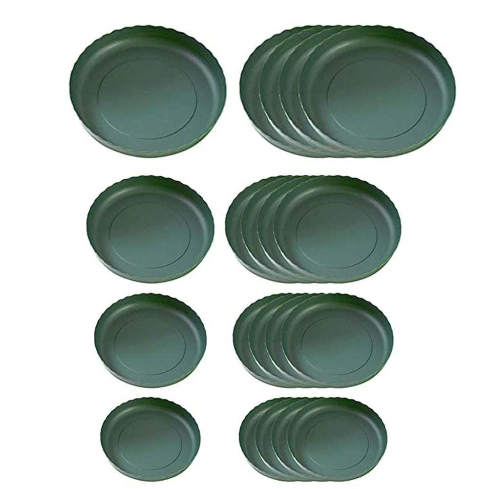 Set of 20 Circular Plant Saucers for Various Pots