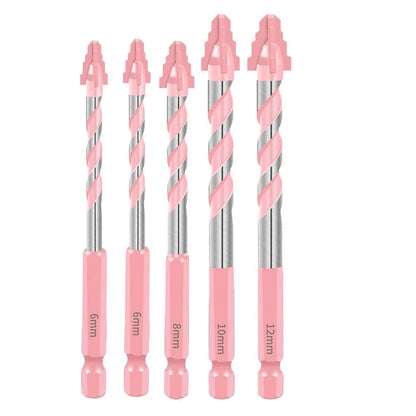 Set of 4 Tile Glass Drill Bits 6mm 8mm 10mm 12mm Hex Shank