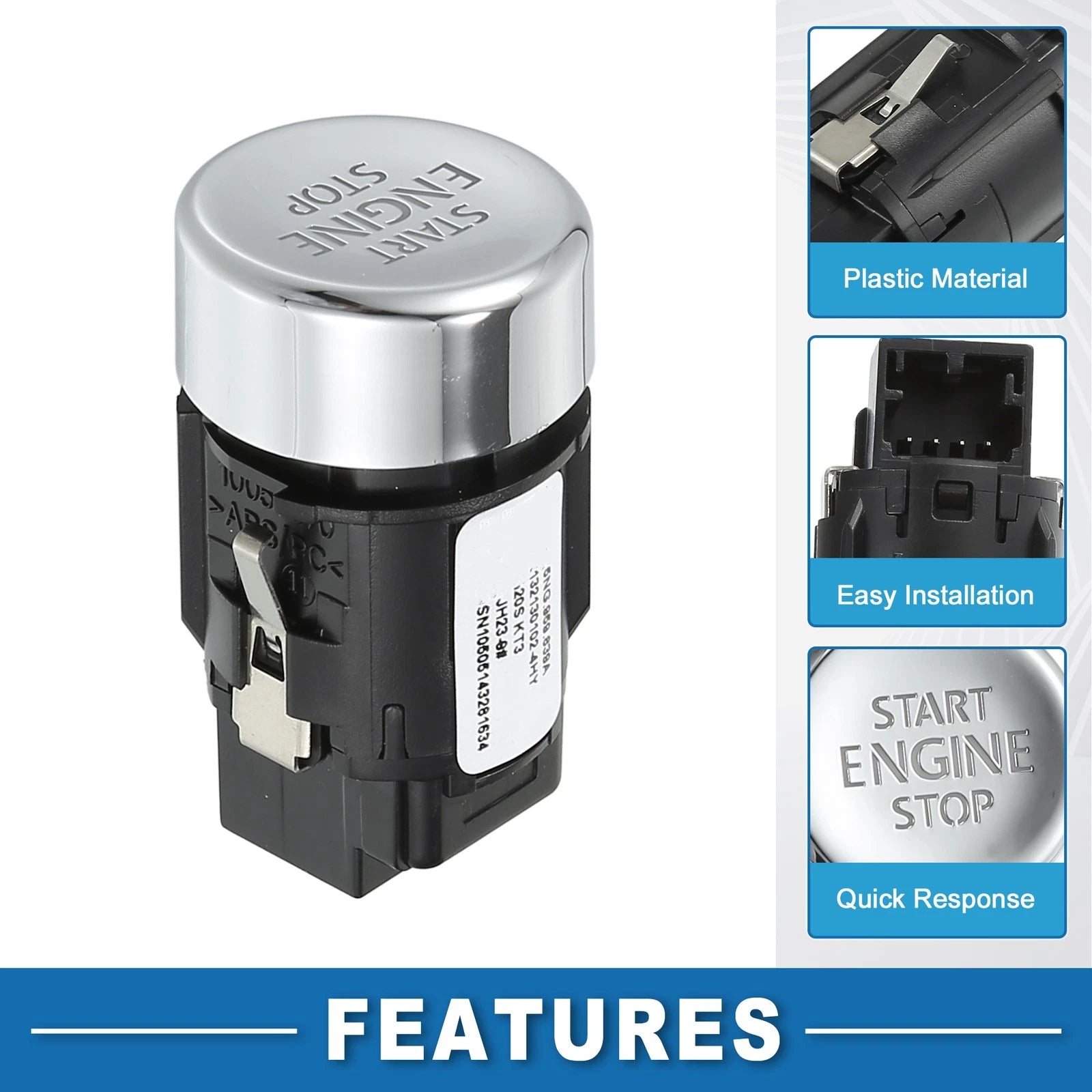 Engine Start Stop Switch Button Replacement for Volkswagen Tiguan (2016–2024)