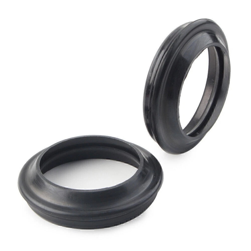 2X Front Fork Damper Shock Absorber Dust Seals for Motorcycle (49X60MM)