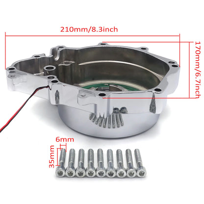 White LED Stator Engine Cover for Yamaha YZF-R6S (2006–2009) / YZF-R6 (2003–2006)