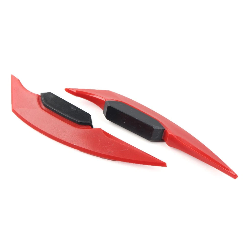 Fairing Winglets Side Siler Deflector Air Wing Kit for Universal Pair (Motor Red)