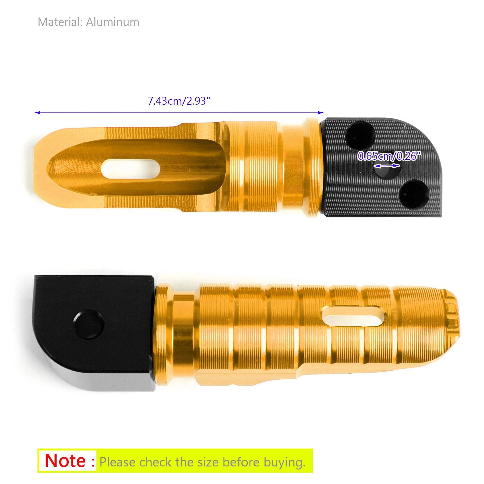 Rear Footpegs for Kawasaki Ninja 650 1000 Z800 Z900 Z1000 Z750R ZX6R ZX10R