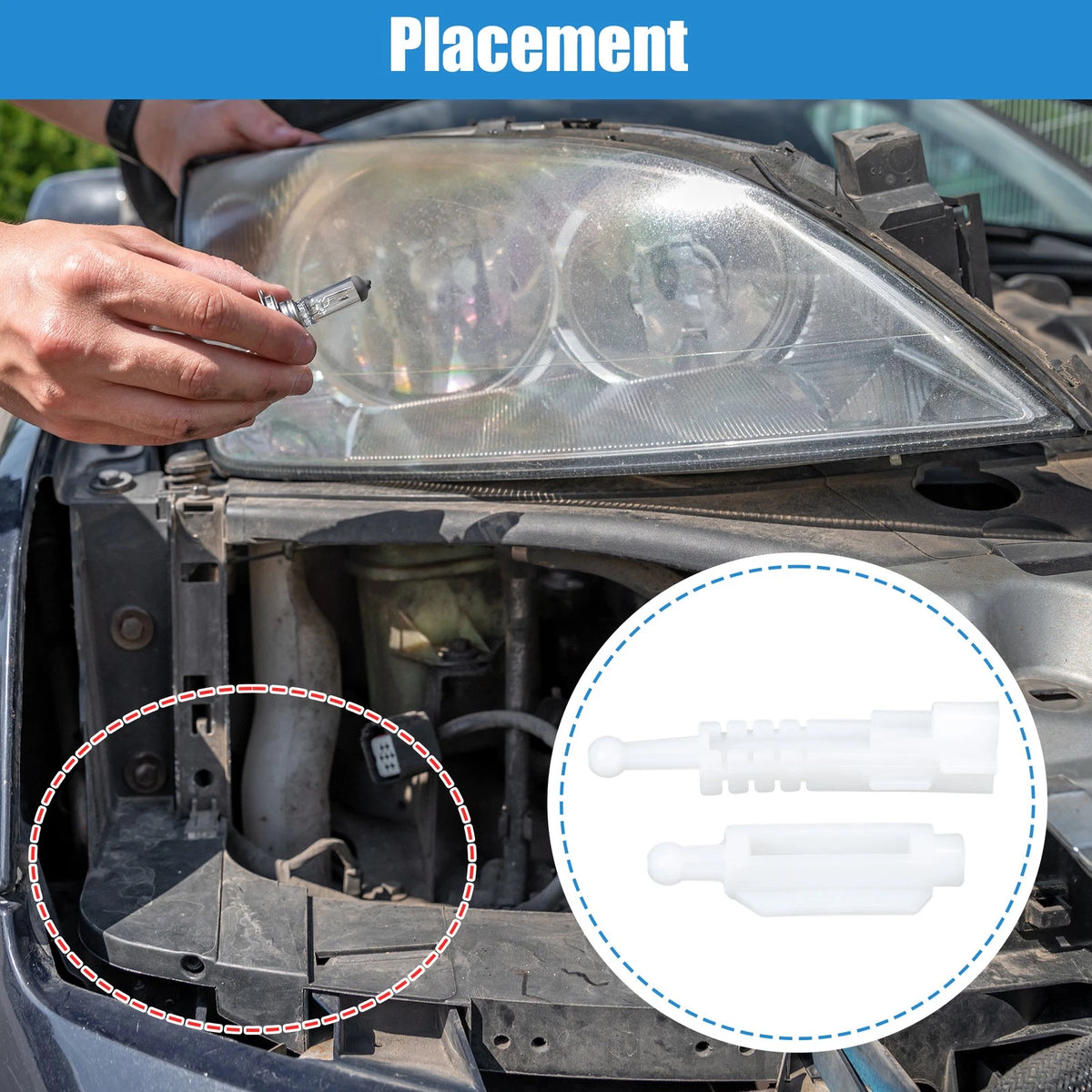 Headlight Bracket Set Headlight Support for BMW 5 Series E39 (1996–2000)