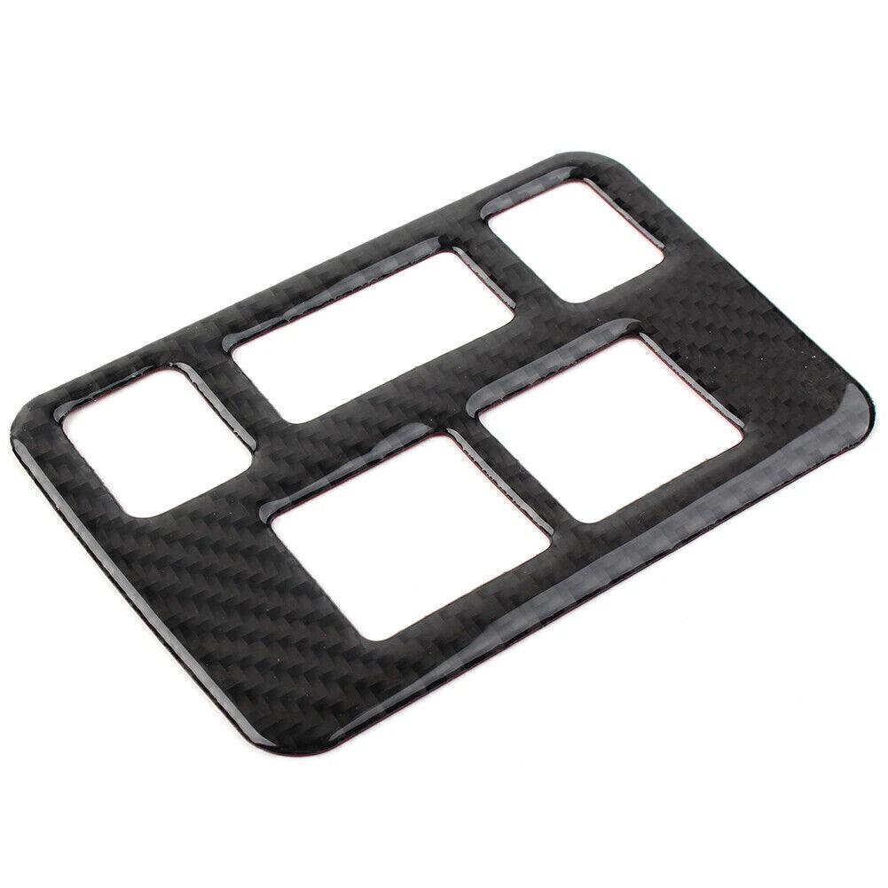 Carbon Fiber Front Headlight Button Frame Cover for Subaru Forester (2013–2018)