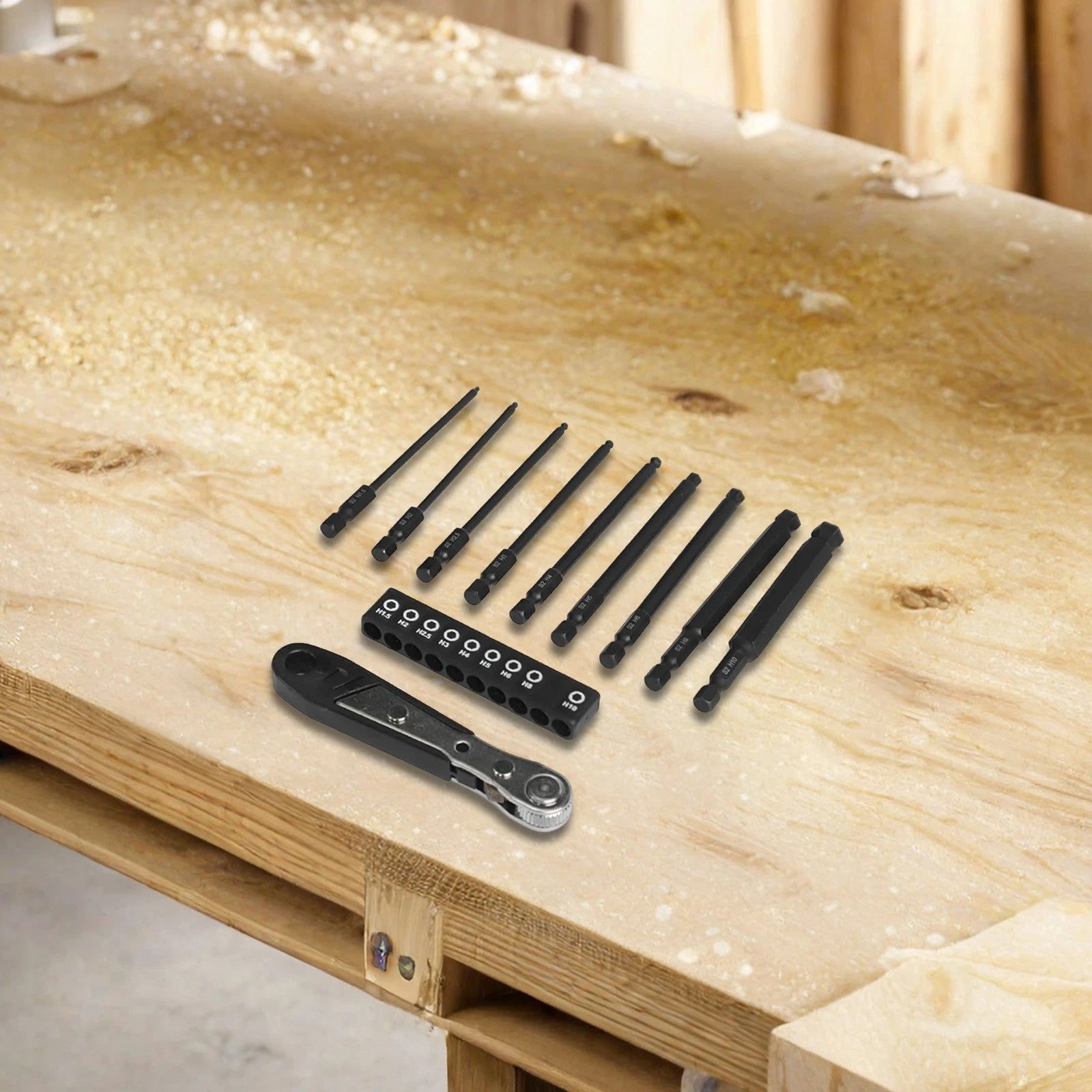 Set of 10 Magnetic Screwdriver Bits for