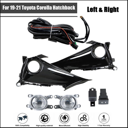 Fog Lights for Toyota Corolla Hatchback (2019–2021) + Wiring Kit & Switch