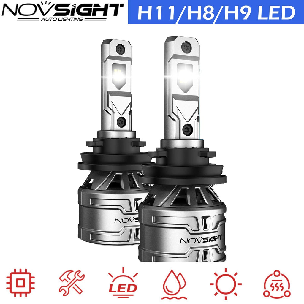 2X H11 LED Headlight Bulbs Kit for Low Beam (6500K)