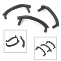 Black ABS Inner Door Pull Handle Trim Cover for BMW X5 X6 (2014–2019)