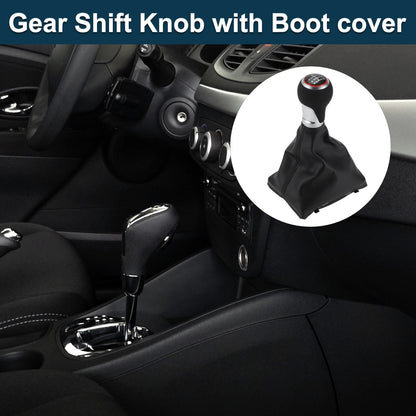 6 Speed Gear Shift Knob with Boot Dust Cover for Audi A5 (2010–2016)