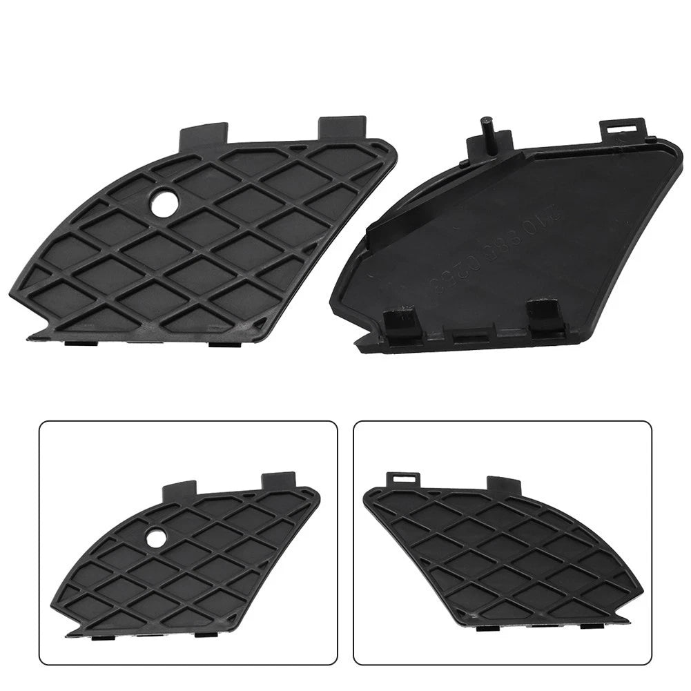 Pair of Front Bumper Fog Light Grill Covers for Mercedes E-Class (W210)