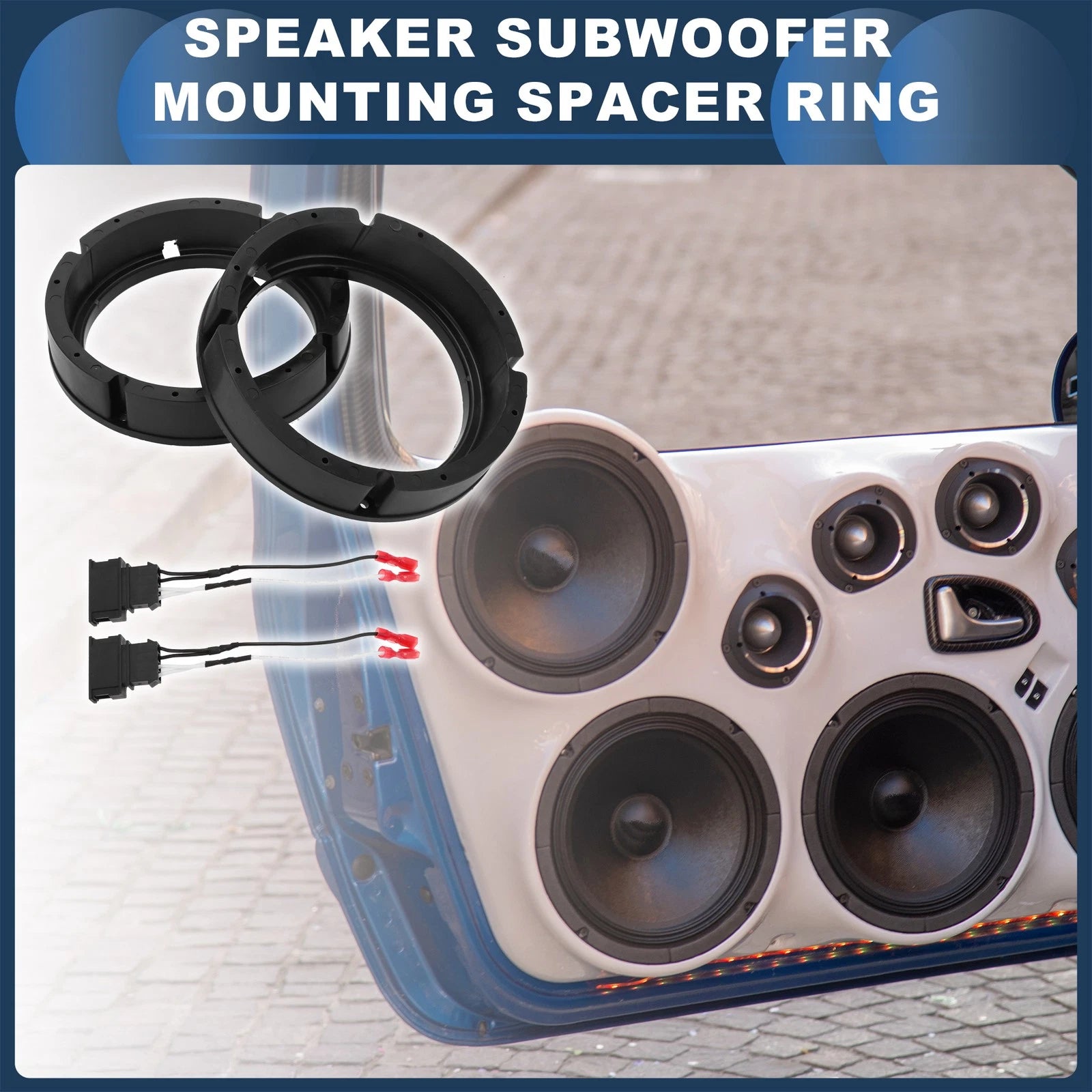 Tweeter Speaker Spacer Adapter for Volkswagen Golf MK4 2 Set (1999–2006)