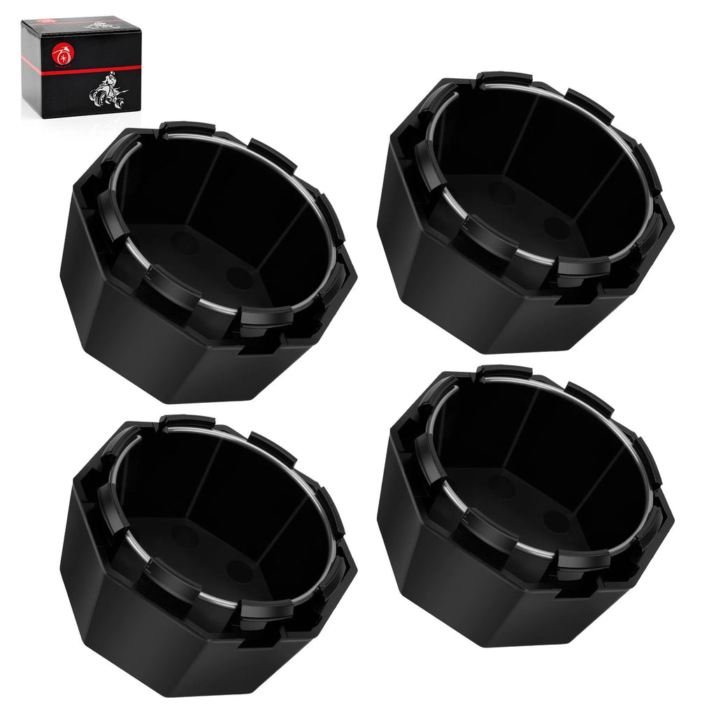 Set of 4 Black Center Wheel Hub Caps for Polaris Sportsman 570 X2 (2020–2023)