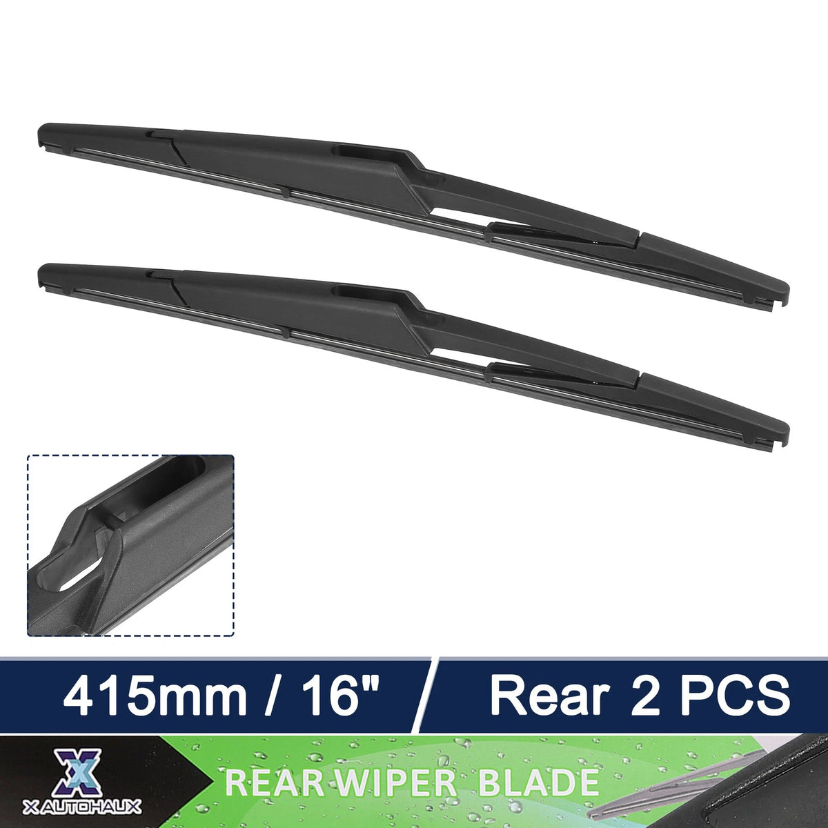 2PCS Rear Windshield Wiper Blades Replacement for Kia Sedona Hyundai Entourage (2002–2015)