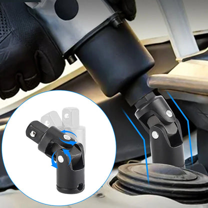 3Pcs Impact Universal Joint Socket Swivel Tool Set 1/2" 3/8" 1/4" Drive